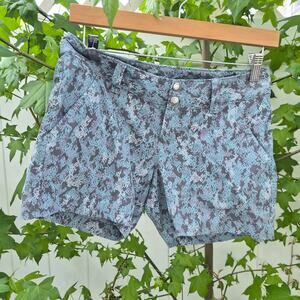 Columbia Omni-Shield Blue‎ Snakeskin Digital Print Hiking Shorts - Sz 2